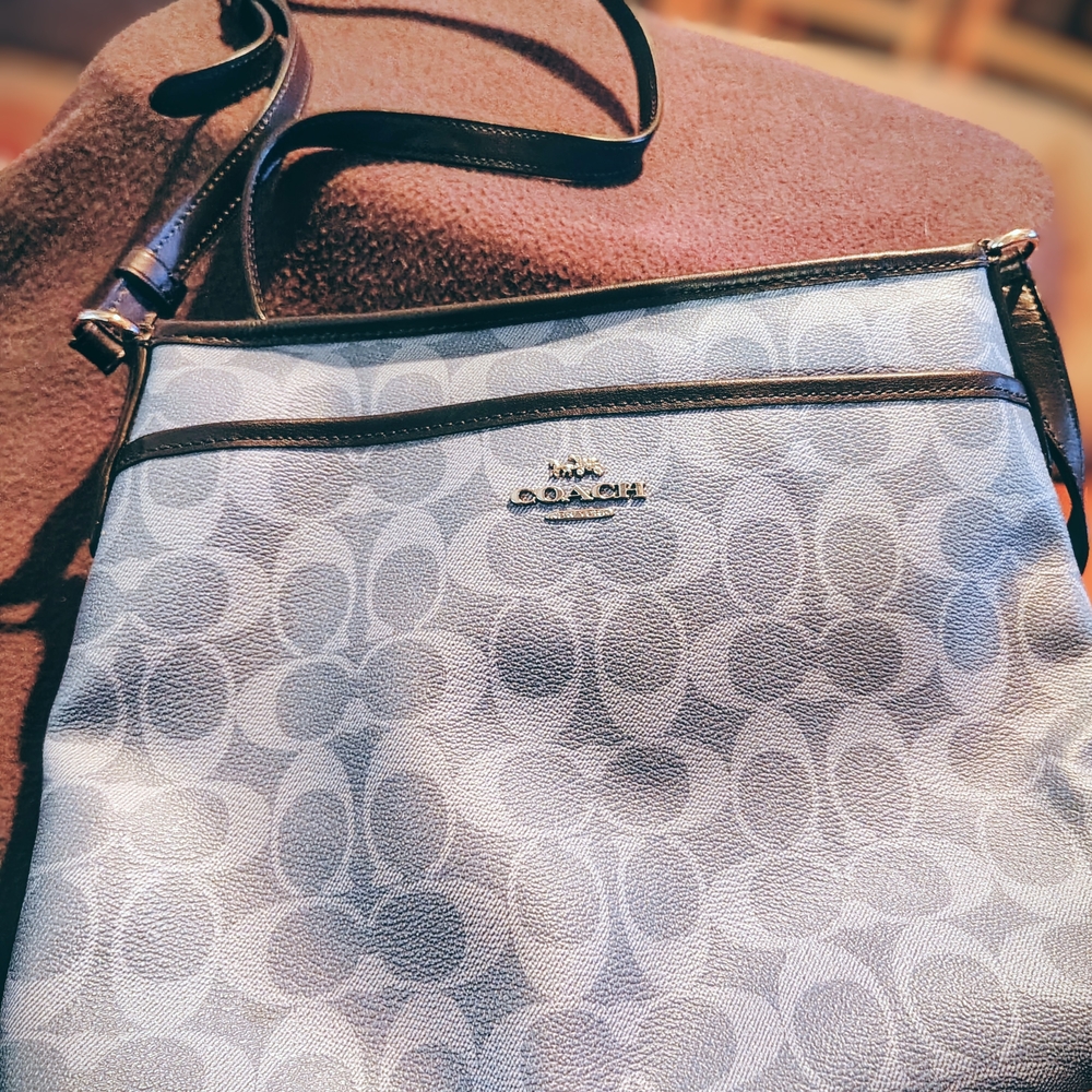 Coach Blue and Black Crossbody Bag